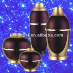 round plastic cosmetic bottle