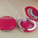 round shape beautiful compact case empty plastic cosmetic container PC203