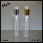 New design 200ml clear plastic bottle/200ml/ for cosmetic/small order accepted/ free sample