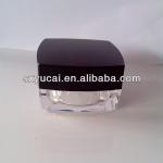 square frosted cosmetic jars cosmetic packaging