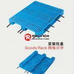 Gridding Single Face Plastic Pallet with Steel
