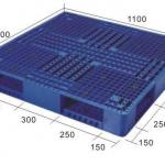 QUALIFIED plastic pallet;ZJ1111-150 double-sided mesh