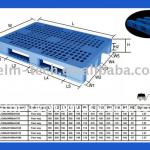 Single Plastic Novel Design Heavy Duty Pallet