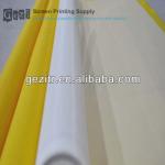 Gezi ( factory offer) 18mesh-420mesh white or yellow plain weave polyester screen printing fabric