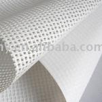 PVC coated WHITE color PRINTABLE mesh fabric