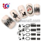 2014 new designs fashion nail art sticker nail accessories water transfer printing hydrographics