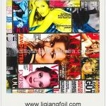Magazine design of printed transfer foil for synthetic leather