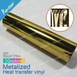 gold metallized heat transfer vinyl