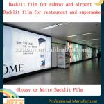 high resolutino waterproof backlit film for outdoor advertising