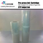 Transparent inkjet film for positive screen printing