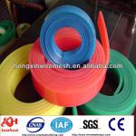 Rubber squeegees for screen printing