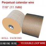 7/16 inch binding wire yo wire loop twin loop wire binder YO double loop