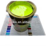 textile printing water slurry plastisol ink (fluorescent effect),green color