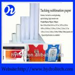Tacking sublimation paper