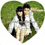 sublimation blank jigsaw heart