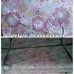 Used transfer paper for flower wrapping paper