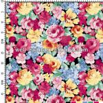 multi Rose flower printed paper for fashion garments and hometextiles