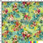 Fashion multi color flower printed paper for garments