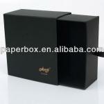 Black gold foil logo drawer box cardboard box packing box