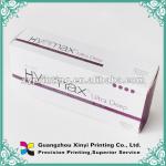 Paper packaging box printing with embossing and spot UV