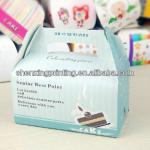 New Arrival Foldable Food Grade Paper Cake Packaging Box with Handle