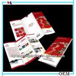 Tri-folded printing brochure &amp;Leaflets