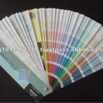 Standard color card for architectural paints