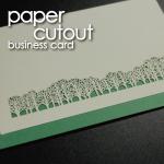 Beautiful laser cut wedding card of business card size
