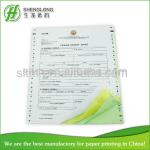 4-ply continuous carbonless printing paper
