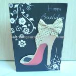 luxury elegant handmade shoe birthday cards