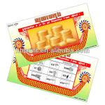 Customized Lottery Scratch Card (6th-year Gold Supplier)