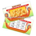 Customized Lottery Scratch Card (6th-year Gold Supplier)