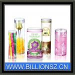 PVC Plastic UV printing package clear plastic tube