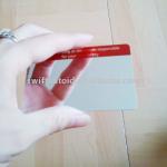 Plastic Silver Mirror Business Card