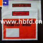 DHL used print plastic packing list enclosed envelope