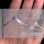 Custom Clear Transparent Plastic Card Transparent Cards frosted matt glossy finish
