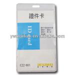 Custom Size Plastic Work ID Permit Card Sleeve