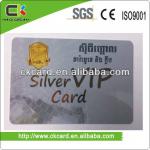 high grade pvc business cards/hot stamping