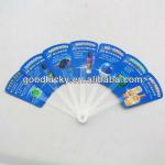 2013 summer pink plastic PP handle fan