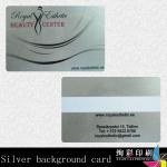 silver background card