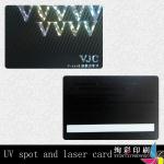 uv spot and laser card