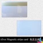 silver magnetic stripe card