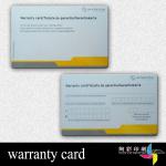 warranty card making