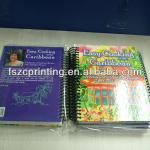 spiral binding hardcover book printing with dividers