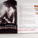 High quality softcover book printing with cover laminated 2013