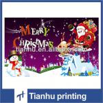 color Merry Christmas card printing
