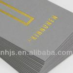 high-grade foil and letterpress business card black paper cards