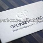 600gsm letterpress cotton paper business card