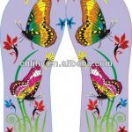 Butterfly heat transfer printing for women&#39;s slippers