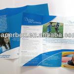 full color print folded paper brochure booklet paper flyer